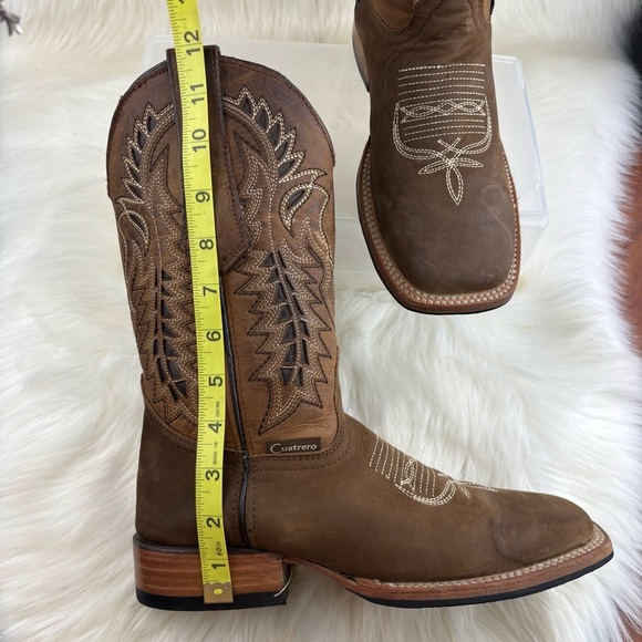 Cuatrero Pull Up Western Cowboy Boots - Picture 14 of 15